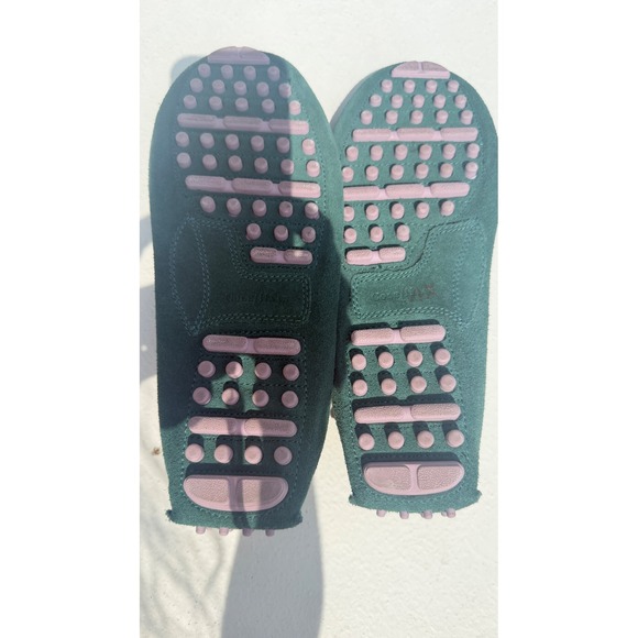 Cole Haan Nike Air Mens Teal Green Suede Driving Loafers Rare Collab never worn main image 6